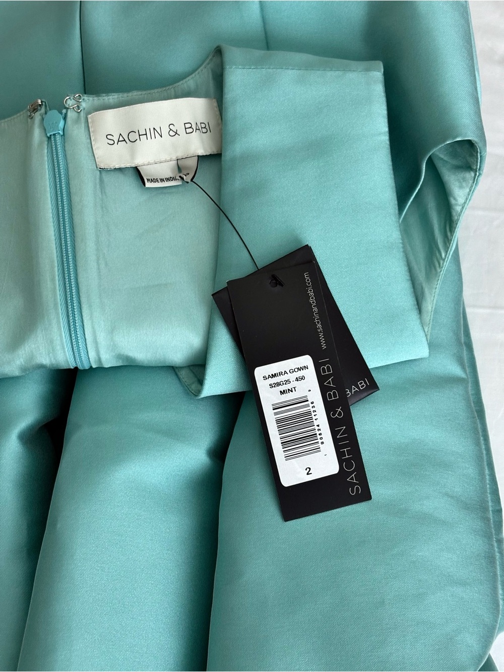 NEW With tags Sachin and Babi SAMIRA Mint Ball Gown SZ 2 Retail $1295 - Picture 14 of 14